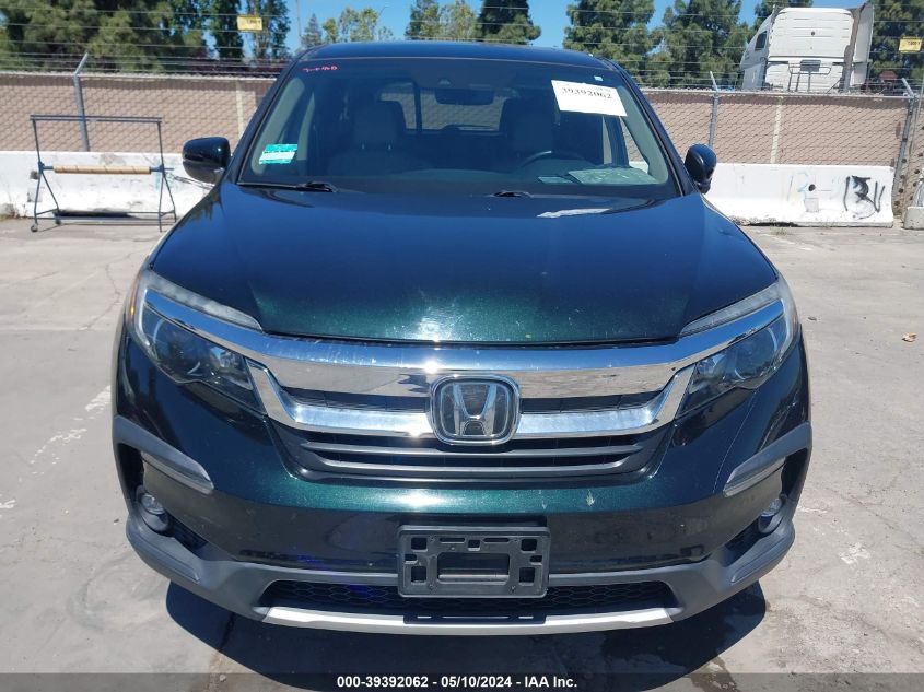 2019 Honda Pilot Ex-L VIN: 5FNYF5H57KB012620 Lot: 39392062