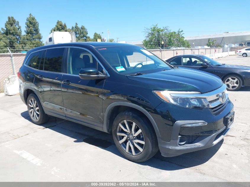 2019 Honda Pilot Ex-L VIN: 5FNYF5H57KB012620 Lot: 39392062