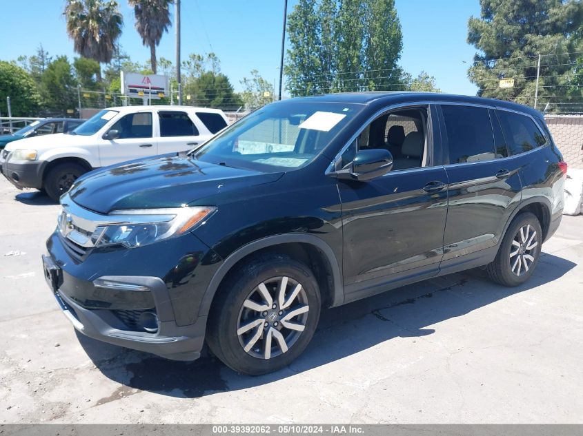 2019 Honda Pilot Ex-L VIN: 5FNYF5H57KB012620 Lot: 39392062