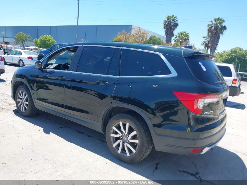 2019 Honda Pilot Ex-L VIN: 5FNYF5H57KB012620 Lot: 39392062