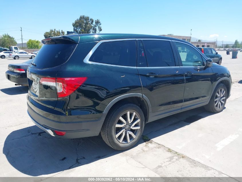 2019 Honda Pilot Ex-L VIN: 5FNYF5H57KB012620 Lot: 39392062