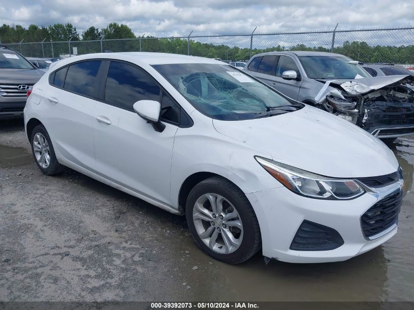 2019 Chevrolet Cruze Ls VIN: 3G1BC6SM2KS596820 Lot: 39392073