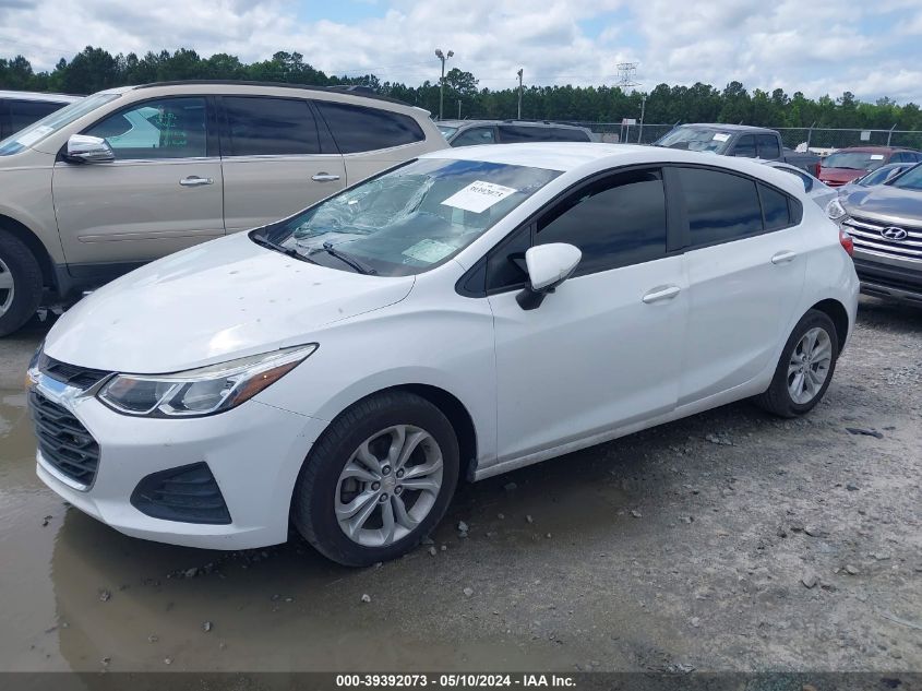 2019 Chevrolet Cruze Ls VIN: 3G1BC6SM2KS596820 Lot: 39392073