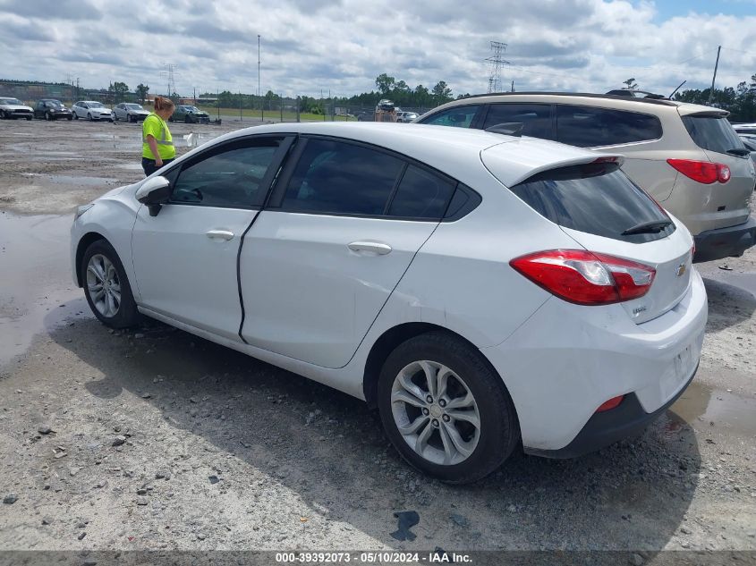 VIN 3G1BC6SM2KS596820 2019 CHEVROLET CRUZE LS