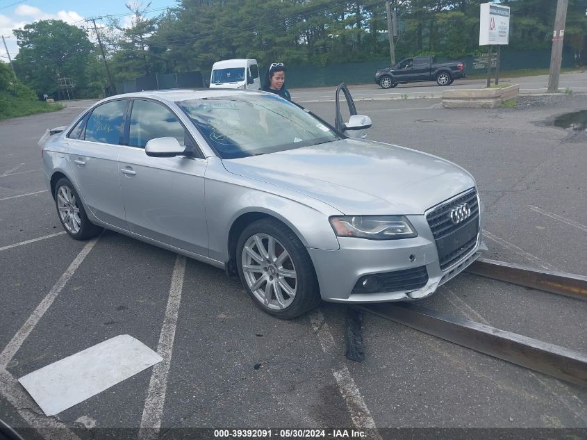 2010 Audi A4 2.0T Premium VIN: WAUFFAFL4AN055925 Lot: 39392091