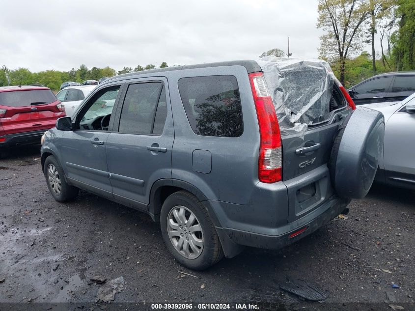 2006 Honda Cr-V Se VIN: JHLRD78986C055040 Lot: 39392095