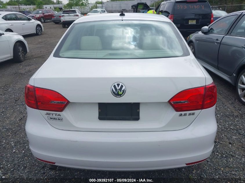 2013 Volkswagen Jetta 2.5L Se VIN: 3VWDP7AJ3DM363132 Lot: 39392107