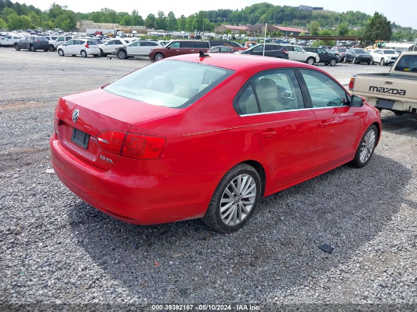 2011 Volkswagen Jetta 2.5L Sel VIN: 3VWLX7AJXBM065041 Lot: 39392187