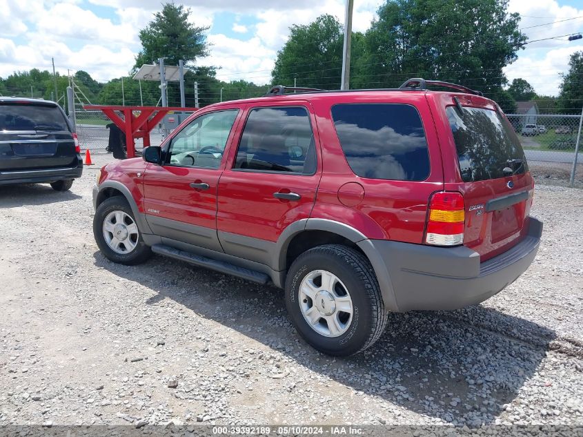 2001 Ford Escape Xlt VIN: 1FMYU031X1KC63982 Lot: 39392189