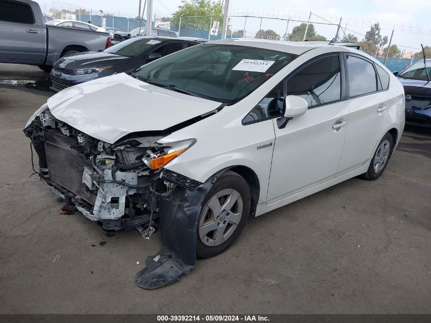 2011 Toyota Prius Two VIN: JTDKN3DU2B1449458 Lot: 39392214