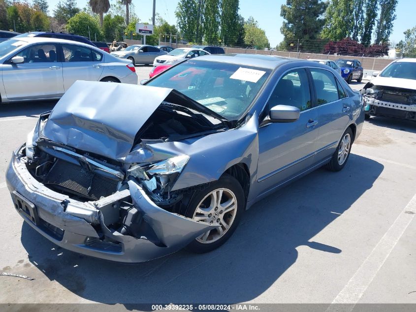 2007 Honda Accord 2.4 Ex VIN: 1HGCM56887A166655 Lot: 39392235