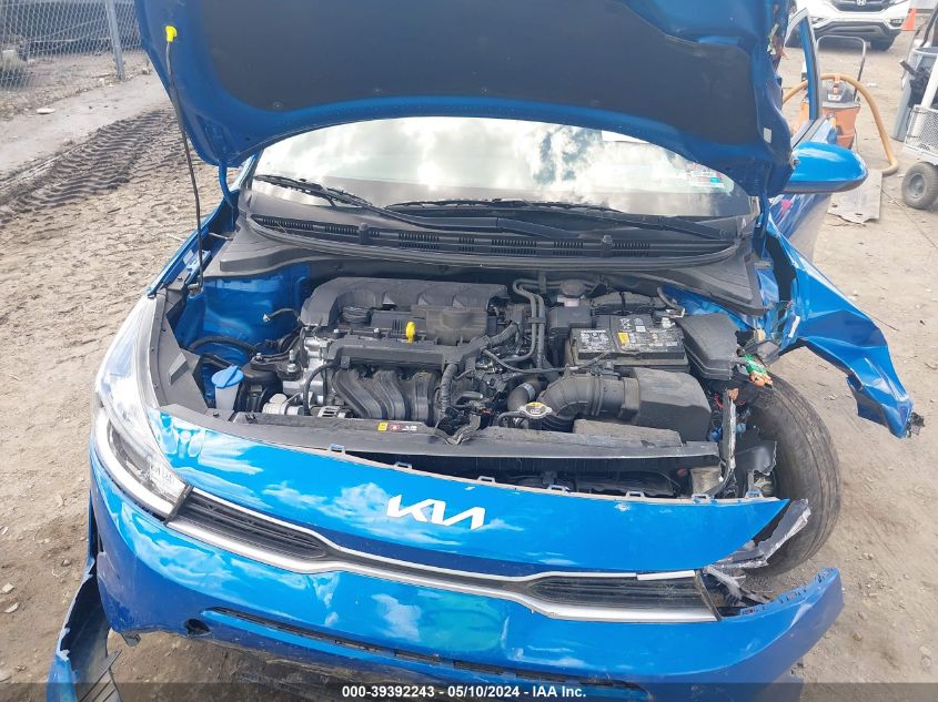 2022 Kia Rio S VIN: 3KPA24AD7NE468782 Lot: 39392243