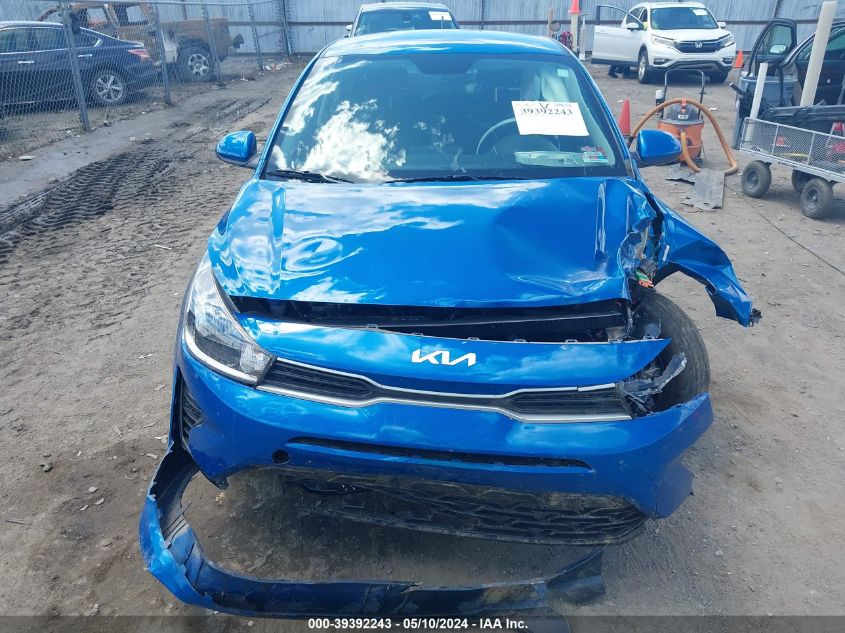 2022 Kia Rio S VIN: 3KPA24AD7NE468782 Lot: 39392243