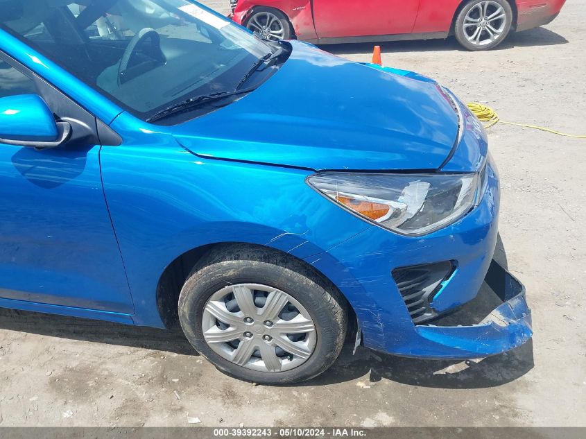 2022 Kia Rio S VIN: 3KPA24AD7NE468782 Lot: 39392243