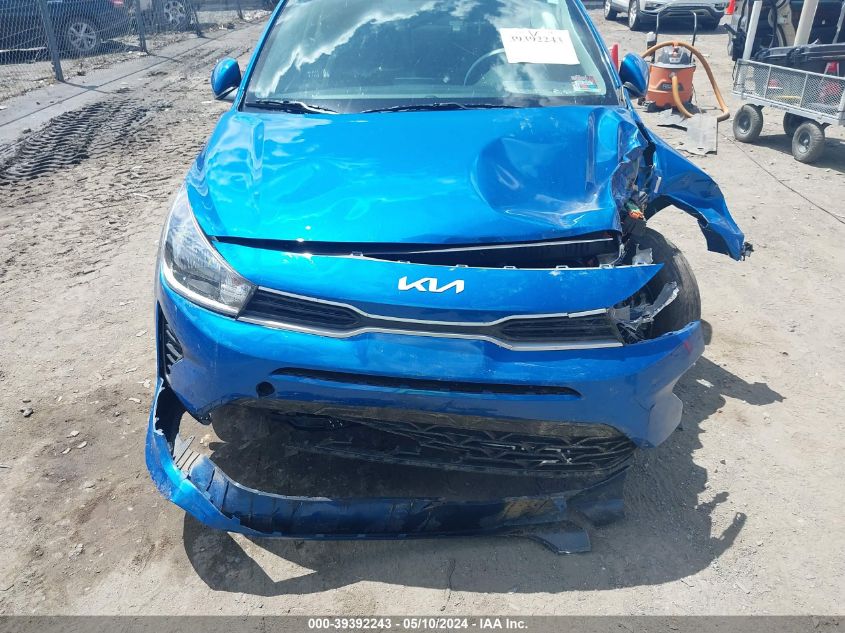 2022 Kia Rio S VIN: 3KPA24AD7NE468782 Lot: 39392243