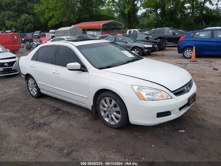 2007 Honda Accord 3.0 Ex VIN: 1HGCM66567A062712 Lot: 39392270