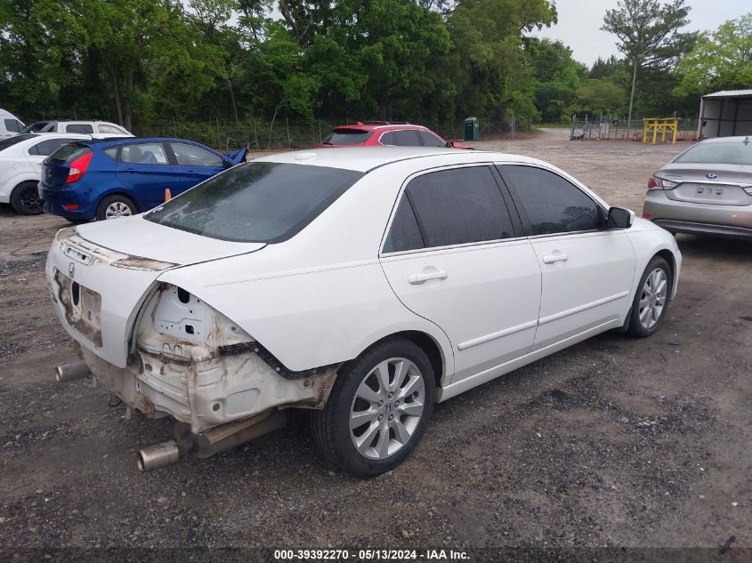 2007 Honda Accord 3.0 Ex VIN: 1HGCM66567A062712 Lot: 39392270