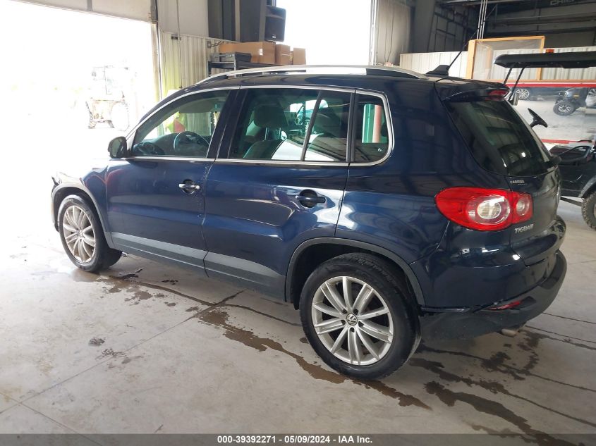 2011 Volkswagen Tiguan Se VIN: WVGAV7AX3BW523356 Lot: 39392271