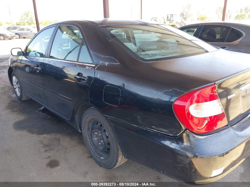 2002 Toyota Camry Le VIN: 4T1BE32K82U003844 Lot: 39392273