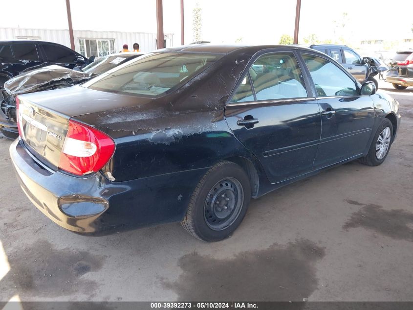 2002 Toyota Camry Le VIN: 4T1BE32K82U003844 Lot: 39392273