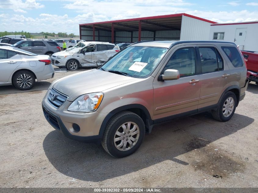 2006 Honda Cr-V Se VIN: JHLRD78926C025449 Lot: 39392302