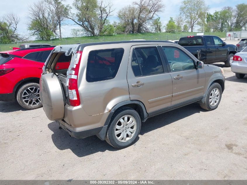 2006 Honda Cr-V Se VIN: JHLRD78926C025449 Lot: 39392302