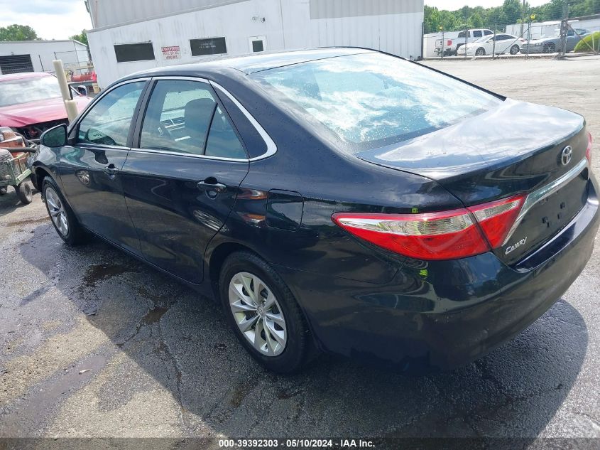 2016 Toyota Camry Le VIN: 4T4BF1FK6GR576783 Lot: 39392303