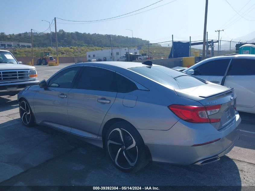 2022 Honda Accord Sport VIN: 1HGCV1F39NA054275 Lot: 39392304