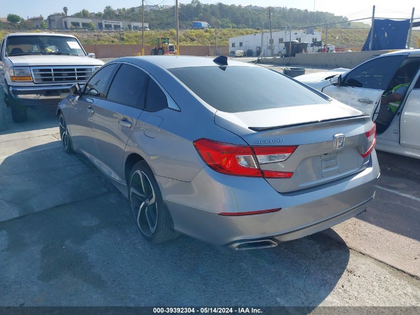 2022 Honda Accord Sport VIN: 1HGCV1F39NA054275 Lot: 39392304