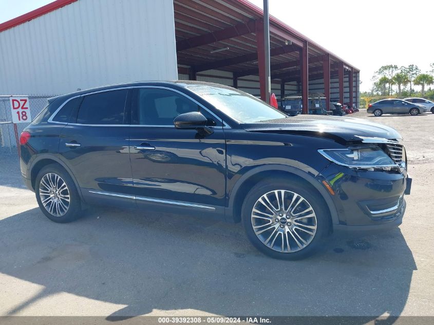 2016 Lincoln Mkx Reserve VIN: 2LMTJ6LP5GBL48682 Lot: 39392308