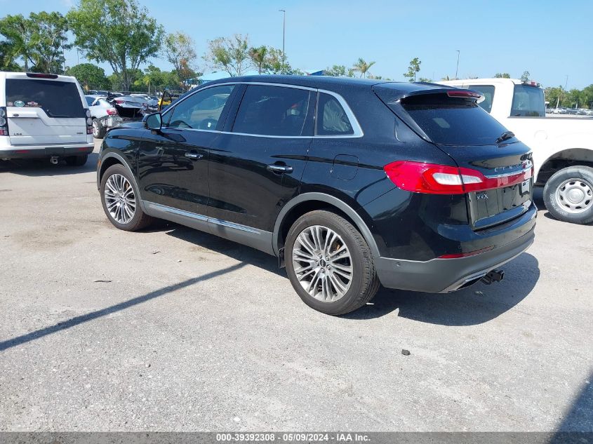 2016 Lincoln Mkx Reserve VIN: 2LMTJ6LP5GBL48682 Lot: 39392308