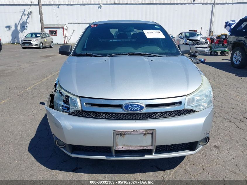 2011 Ford Focus Se VIN: 1FAHP3FNXBW107291 Lot: 39392309