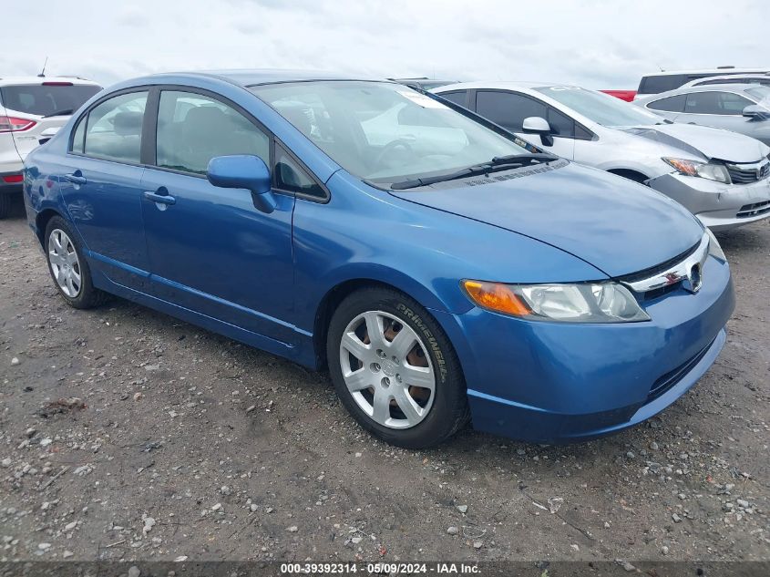 2008 Honda Civic Lx VIN: 1HGFA165X8L065708 Lot: 39392314