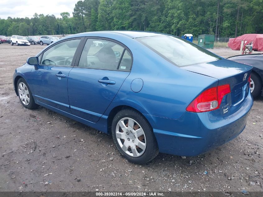 2008 Honda Civic Lx VIN: 1HGFA165X8L065708 Lot: 39392314