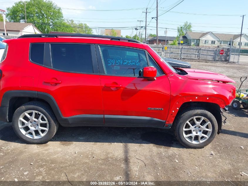 2020 Jeep Renegade Latitude 4X4 VIN: ZACNJBBB0LPL93779 Lot: 39392326