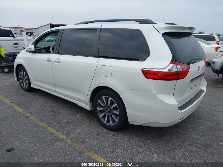 2018 Toyota Sienna Limited Premium 7 Passenger VIN: 5TDYZ3DC6JS916985 Lot: 39392328