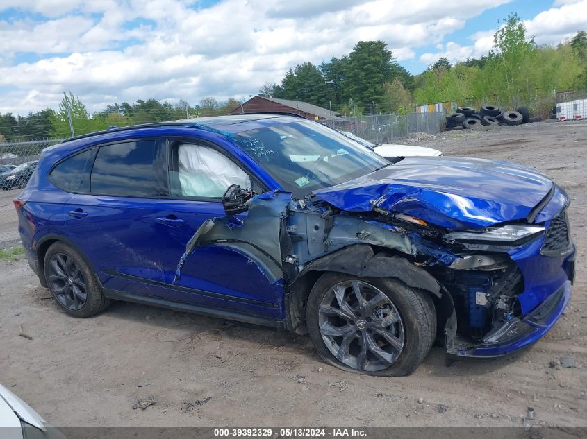 2023 Acura Mdx A-Spec VIN: 5J8YE1H00PL001321 Lot: 39392329