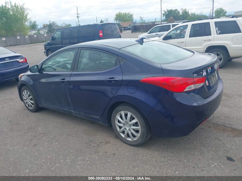 2011 Hyundai Elantra Gls VIN: 5NPDH4AE3BH050389 Lot: 39392333