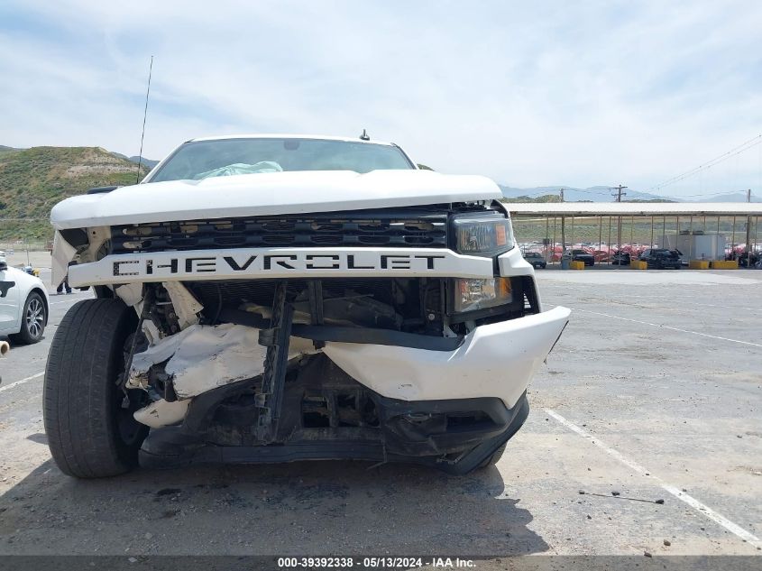 2021 Chevrolet Silverado 1500 2Wd Double Cab Standard Bed Custom VIN: 1GCRWBEK4MZ299358 Lot: 39392338