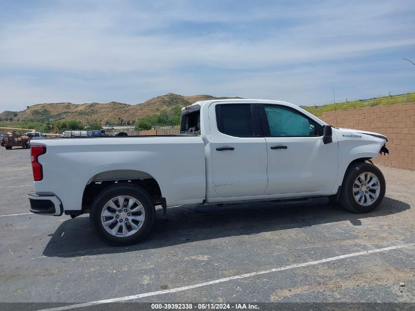 2021 Chevrolet Silverado 1500 2Wd Double Cab Standard Bed Custom VIN: 1GCRWBEK4MZ299358 Lot: 39392338