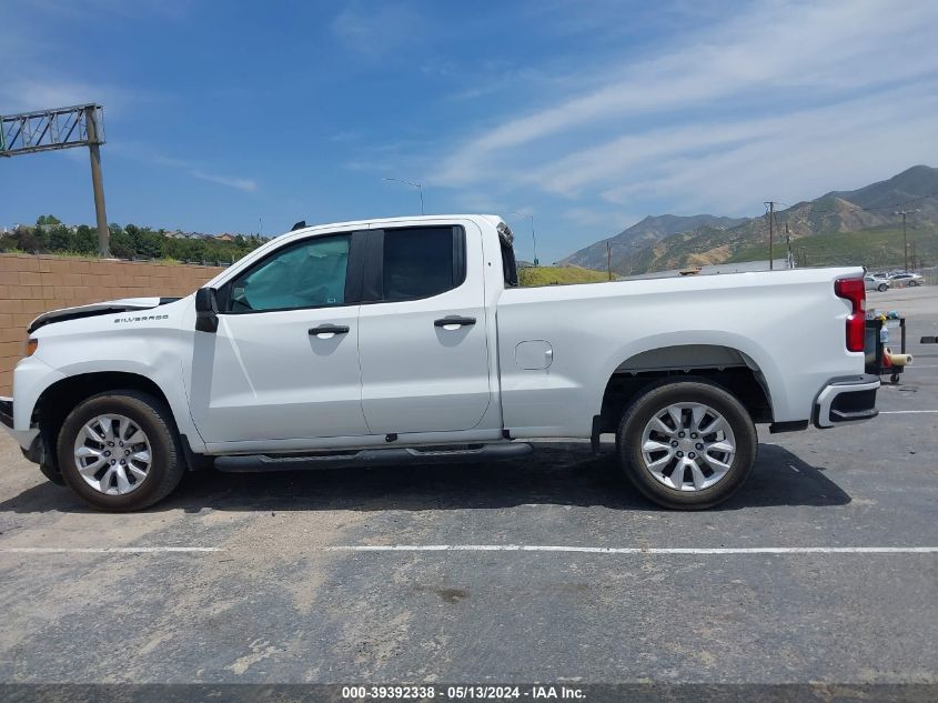 2021 Chevrolet Silverado 1500 2Wd Double Cab Standard Bed Custom VIN: 1GCRWBEK4MZ299358 Lot: 39392338