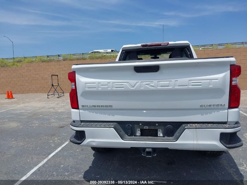 2021 Chevrolet Silverado 1500 2Wd Double Cab Standard Bed Custom VIN: 1GCRWBEK4MZ299358 Lot: 39392338