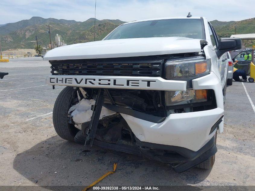 2021 Chevrolet Silverado 1500 2Wd Double Cab Standard Bed Custom VIN: 1GCRWBEK4MZ299358 Lot: 39392338