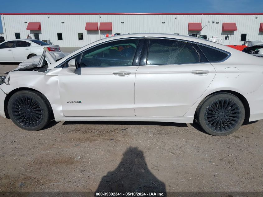 2017 Ford Fusion Hybrid Titanium VIN: 3FA6P0RU2HR360268 Lot: 39392341