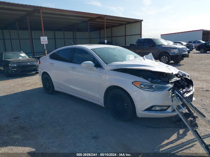 2017 Ford Fusion Hybrid Titanium VIN: 3FA6P0RU2HR360268 Lot: 39392341