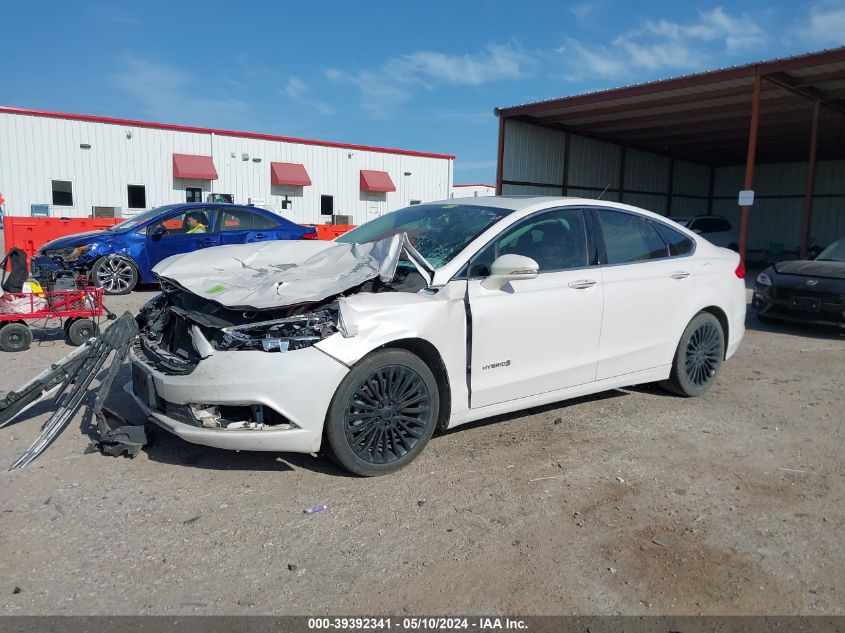 2017 Ford Fusion Hybrid Titanium VIN: 3FA6P0RU2HR360268 Lot: 39392341