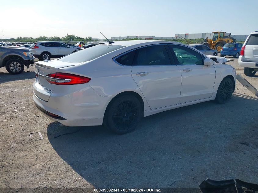 2017 Ford Fusion Hybrid Titanium VIN: 3FA6P0RU2HR360268 Lot: 39392341