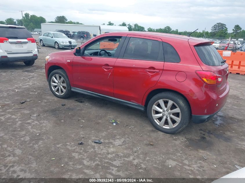 2013 Mitsubishi Outlander Sport Es VIN: 4A4AP3AU5DE012374 Lot: 39392343