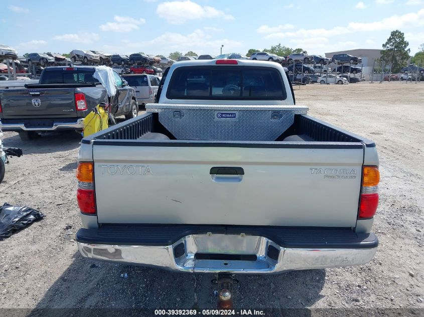 2002 Toyota Tacoma Prerunner VIN: 5TESM92N62Z068011 Lot: 39392369