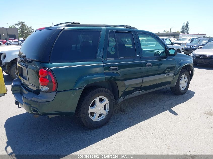 2003 Chevrolet Trailblazer Ls VIN: 1GNDS13S432144830 Lot: 39392392